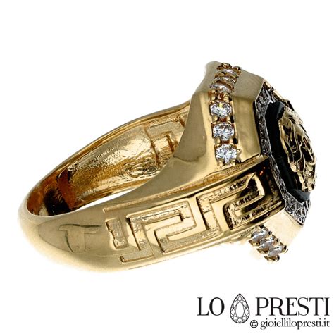 anello versace oro 18k